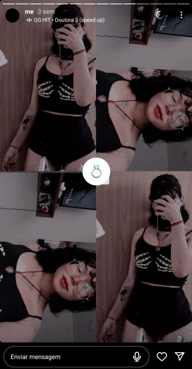 Emo safada do instagram mostrando o rabão #r00bgCOr